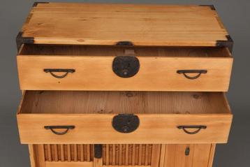 tentenkast - Hinoki (cipres) hout, Sugi cederhout, Kiri