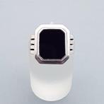 Argent, Bague sigillaire Art Déco, onyx. - Bague