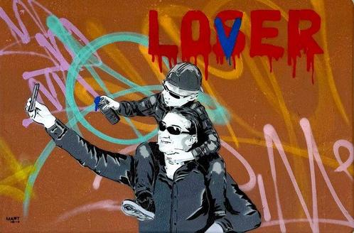 Mart Signed - LOSER?? with dad you never get lost, Antiek en Kunst, Kunst | Schilderijen | Modern