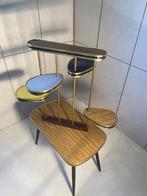 Plantentafel - Hout, Messing - Vintage