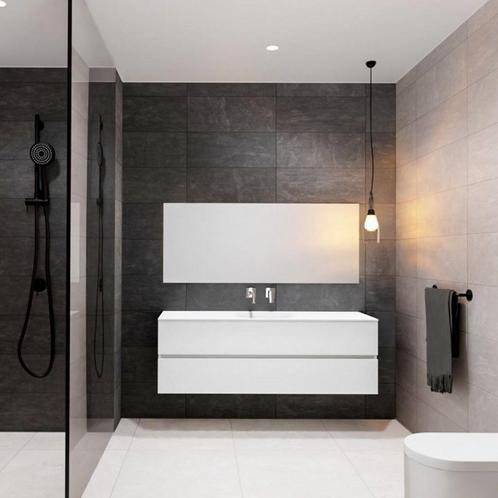 Badkamermeubel Solid Surface BWS Stockholm 150x46 cm Rechts, Doe-het-zelf en Bouw, Sanitair, Bad, Nieuw, Ophalen of Verzenden