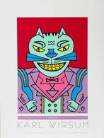 Karl Wirsum - Time Cat - Serigraph - 71 x 54 cm