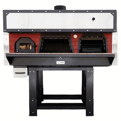 Pizzaoven + Barbecue | SERIE DFB | Hout | 6x Ø30cm + BBQ, Zakelijke goederen, Horeca | Keukenapparatuur, Nieuw in verpakking, Verzenden