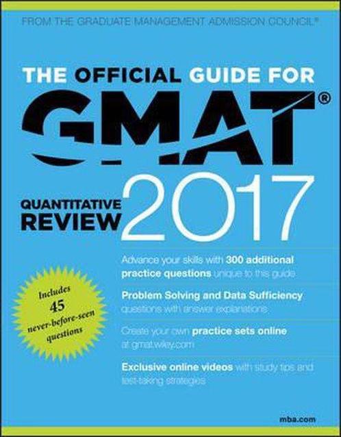 The Official Guide for GMAT Quantitative Review 2017 with, Boeken, Overige Boeken, Zo goed als nieuw, Verzenden