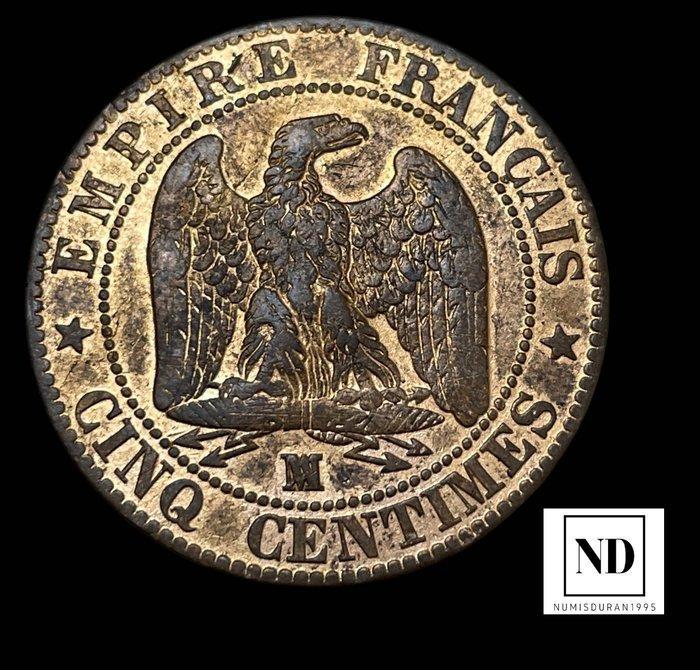 Frankrijk. Napoléon III. 5 Centimes 1855 - Marsella, Postzegels en Munten, Munten | Europa | Niet-Euromunten
