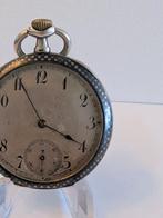 Huguenin Frères Niello Silver Pocket Watch - .800 Silver -, Nieuw