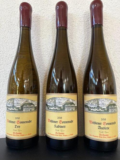 2018 x3 Bergweiler-Prum Erben Dr. Heidemanns-Bergweiler, Verzamelen, Wijnen