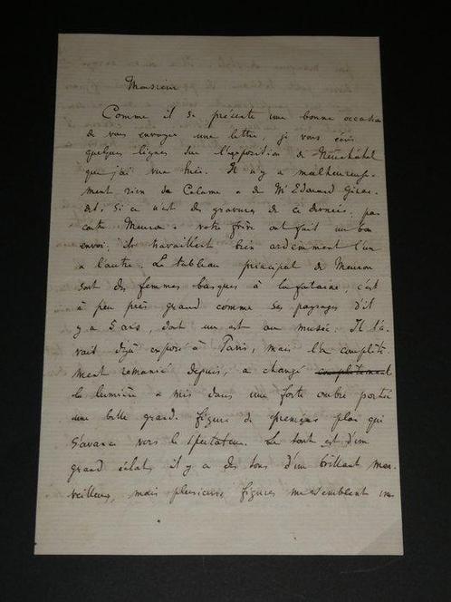Albert Anker (peintre suisse) - Longue et importante lettre, Verzamelen, Film en Tv