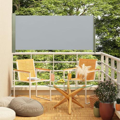 vidaXL Tuinscherm uittrekbaar 160x300 cm grijs, Tuin en Terras, Parasols, Nieuw, Verzenden
