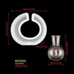 Siliconenmal asymmetrisch md3950 met bolvaasje epoxy resin, Hobby en Vrije tijd, Nieuw