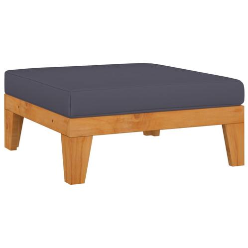 vidaXL Voetensteun sectioneel met donkergrijs kussen, Tuin en Terras, Tuinsets en Loungesets, Nieuw, Verzenden