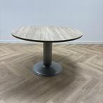 ronde vergadertafel, 120 cm, Midden eiken - grijs, Gebruikt, Bureau