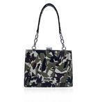 Miu Miu - Military Green Camouflage Print Leather Handbag