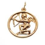 Gouden hanger van Cupido (14 karaat) (Alle Gouden sieraden), Handtassen en Accessoires, Bedels, Ophalen of Verzenden, Gebruikt