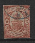 Oldenburg 1861 - Wapenschild 2 maten - Michel 13, Gestempeld