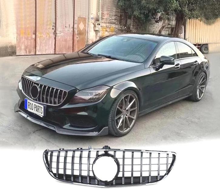 CALANDRE MERCEDES CLS C218 W218 X218 14-18 NOIR CHROMÉ, Auto-onderdelen, Carrosserie, Verzenden