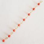 Armband - 18 karaat Geel goud Koraal, Nieuw