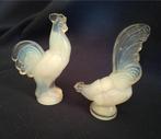 Two figures of rooster and hen - Marius Ernest Sabino -