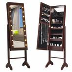 2dekans | Coast Gespiegelde sieradenkast - 18 LED-lampjes -, Handtassen en Accessoires, Beautycases, Ophalen of Verzenden, Nieuw