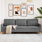 vidaXL Driezitsbank 210 cm stof donkergrijs, Huis en Inrichting, Zetels | Zetels, Verzenden, Nieuw