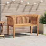 vidaXL Bank Bruin 127,5 x 52 x 80 cm Massief teakhout, Tuin en Terras, Verzenden, Nieuw