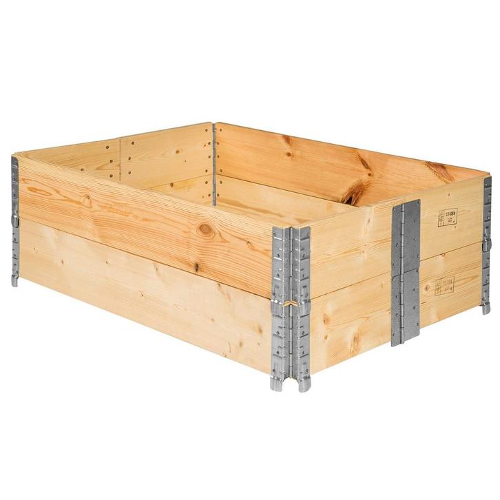 tectake Hoge plantenbak opklapbaar en stapelbaar 120x80x19cm, Huis en Inrichting, Slaapkamer | Stapelbedden en Hoogslapers, Verzenden