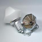 Lamp - Diamant - Metaal, opaline glas, Antiek en Kunst