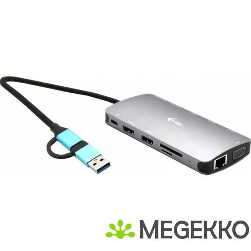 I-tec USB 3.0 USB-C/Thunderbolt 3x Display Metal Nano Dock, Informatique & Logiciels, Supports d'ordinateur portable, Envoi