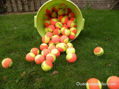 Gebruikte Stage 1, Stage 2, Stage 3 tennisballen, 24 cent!, Sport en Fitness, Tennis, Ballen, Gebruikt, Dunlop, Verzenden