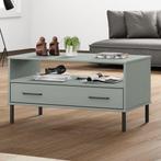 vidaXL Salontafel met metalen poten OSLO 85x50x45 cm hout, Huis en Inrichting, Tafels | Salontafels, Verzenden, Nieuw