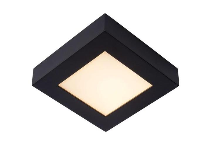 Lucide BRICE-LED - Badkamerlamp zwart 17cm vierkant dimbaar, Huis en Inrichting, Lampen | Plafondlampen, Nieuw, Verzenden