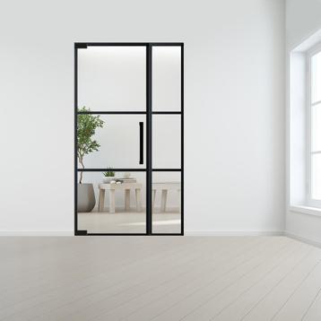 Steel look deur XL met zijlicht zonder kozijn, Verzenden
