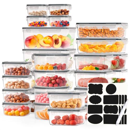 Avalo Vershoudbakjes  - Plastic - Met Deksel - 30 Delige set, Huis en Inrichting, Keuken | Tupperware, Verzenden
