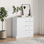 Dressoir ALTA Grenenhout Wit | Retour Deal | 40% Korting!, Huis en Inrichting, Kasten | Dressoirs, Verzenden, Nieuw, 50 tot 100 cm
