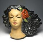 Dr Rezs Rank - Sculpture, Art Deco Wall Mask - 7.5 cm -, Antiquités & Art