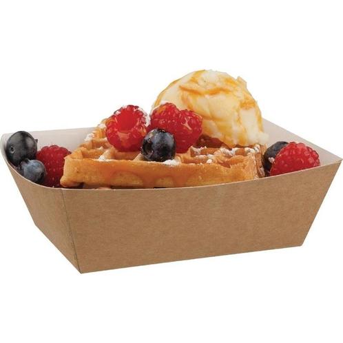 Composteerbare kraft etensbakjes 13,9cm | 500 stuks |, Zakelijke goederen, Horeca | Keukenapparatuur, Nieuw in verpakking, Verzenden
