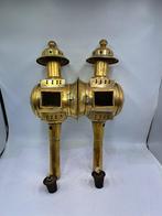 Lampe à huile - Laiton, Verre - Ensemble de lanternes de