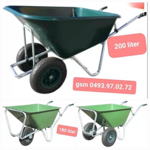 grootte kruiwagens 180L NIEUW !!!!!, Tuin en Terras, Kruiwagens, Nieuw