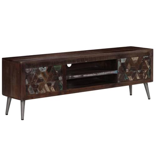 vidaXL Tv-meubel 140x30x45 cm massief gerecycled hout, Huis en Inrichting, Kasten |Televisiemeubels, Nieuw, Verzenden