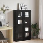 vidaXL Boekenkast Zwart Eiken 82,5x30,5x150 cm Bewerkt Hout, Huis en Inrichting, Verzenden, Nieuw