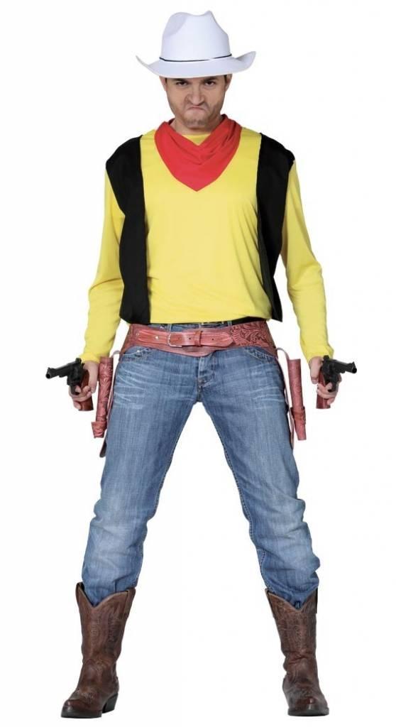 Cowboy Kostuum Heren Luke, Kleding | Heren, Carnavalskleding en Feestkleding, Nieuw, Verzenden