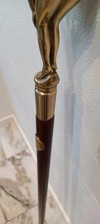 Wandelstok - brons ebbenhout