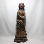 sculptuur, Madonna Orante - 44.5 cm - Hout, Antiek en Kunst