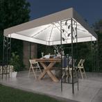 vidaXL Tonnelle avec guirlande lumineuse à LED 3x3 m, Jardin & Terrasse, Neuf, Verzenden