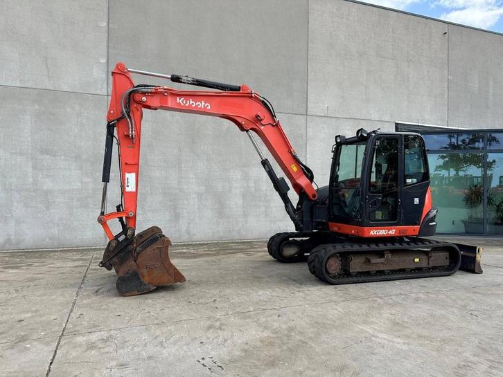 Veiling: Rupsgraafmachine Kubota KX080-4 Diesel 2018, Zakelijke goederen, Machines en Bouw | Kranen en Graafmachines, Ophalen