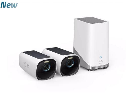 eufy S330 - eufyCam 3 - 4K resolutie - Altijd Stroom met, Huis en Inrichting, Woonaccessoires | Overige, Zo goed als nieuw, Verzenden