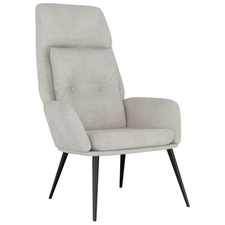 Kunstsuede Relaxfauteuil Lichtgrijs | Retour Deal | Zacht..., Huis en Inrichting, Zetels | Zetels, Minder dan 150 cm, 75 tot 100 cm