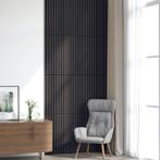 vidaXL Akoestische wandpanelen 8 st latten 60,5x60 cm, Doe-het-zelf en Bouw, Platen en Panelen, Verzenden, Nieuw