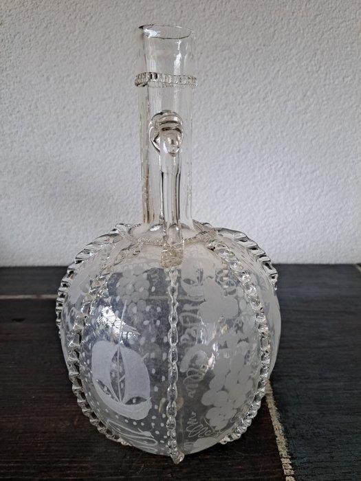 Fles - Glas - Bruidsfles, Antiek en Kunst, Antiek | Glaswerk en Kristal