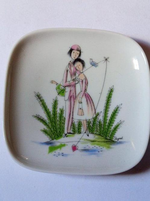 Rosenthal - Raymond Peynet - Bord (2) - plato de joyas -, Antiek en Kunst, Antiek | Glaswerk en Kristal